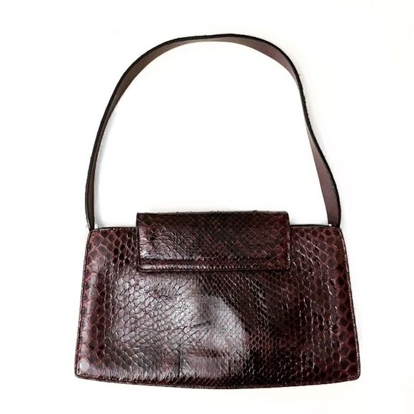 MAURO GOVERNO For SUAREZ NY Snakeskin Purple Bag - Picture 6 of 13